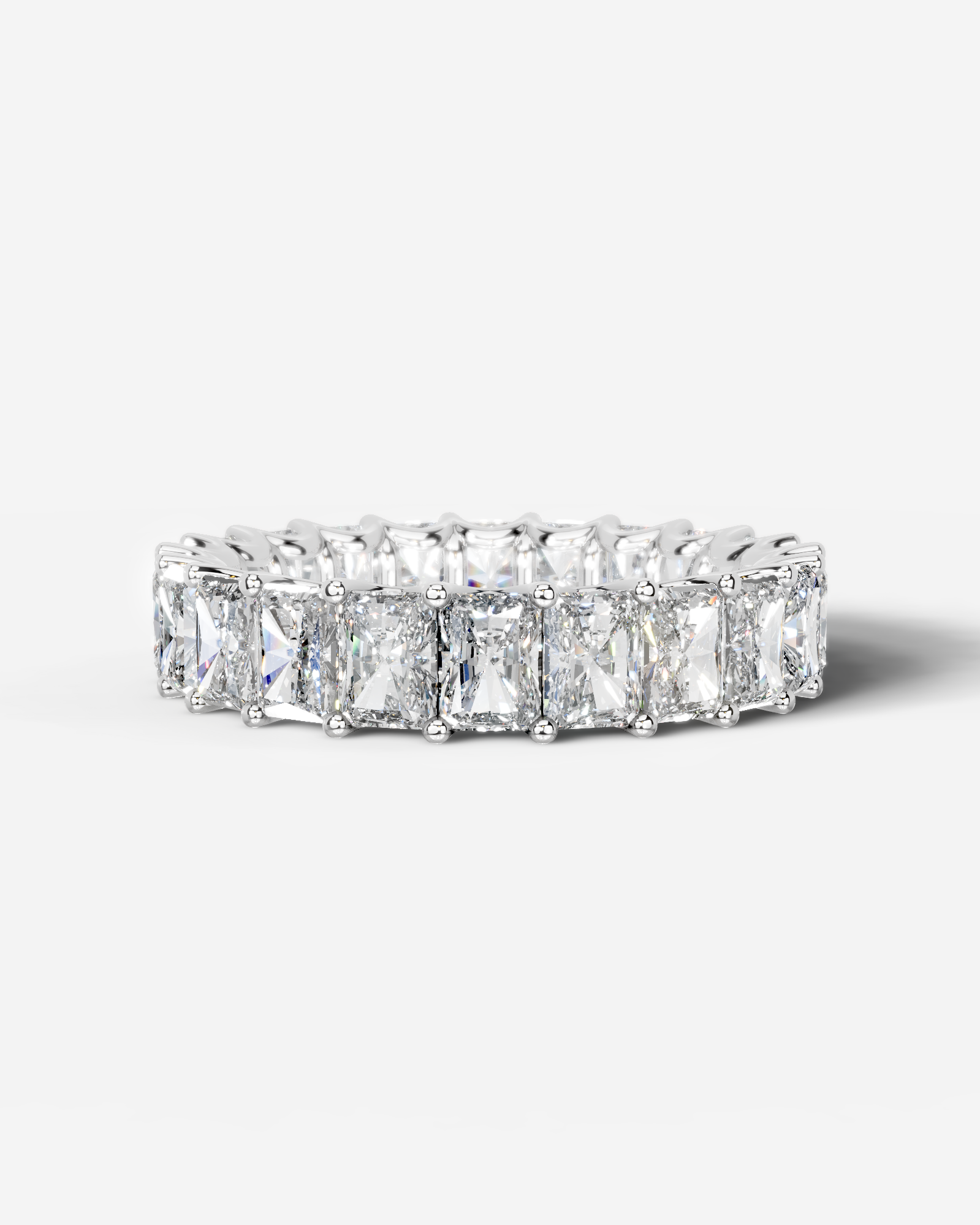 Andrea Lab Grown Radiant Diamond Wedding Ring - Platinum - 3ct