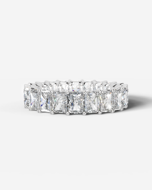 Andrea Lab Grown Radiant Diamond Wedding Ring - Platinum - 3ct