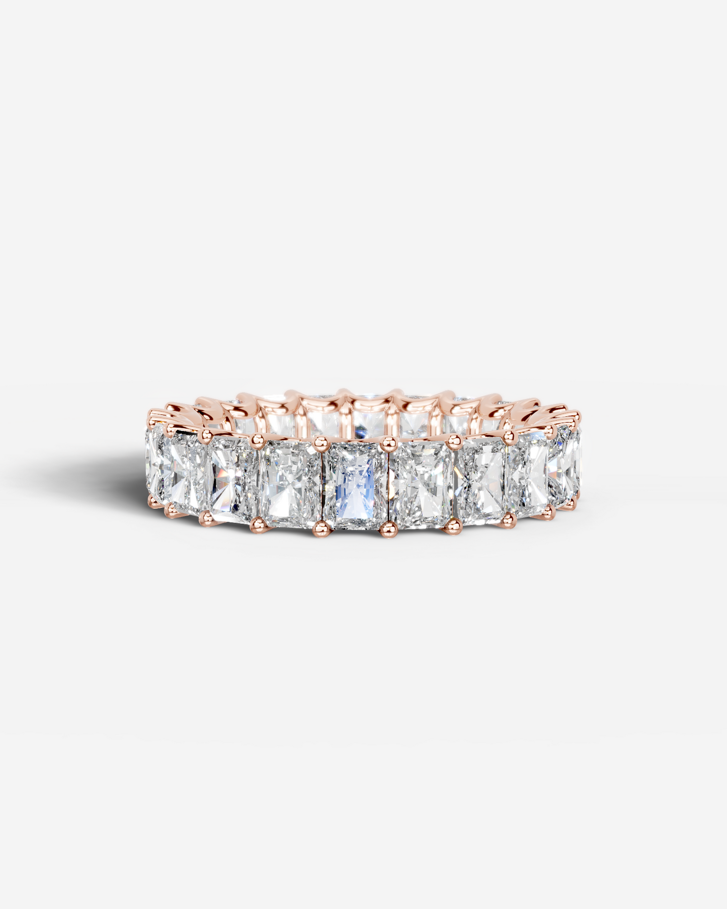 Andrea Lab Grown Radiant Diamond Wedding Ring - Rose Gold - 18K - 2ct