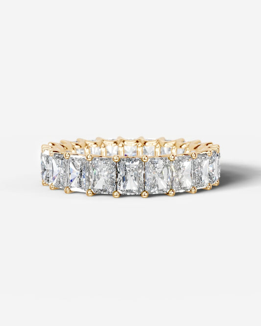 Andrea Lab Grown Radiant Diamond Wedding Ring - Yellow Gold