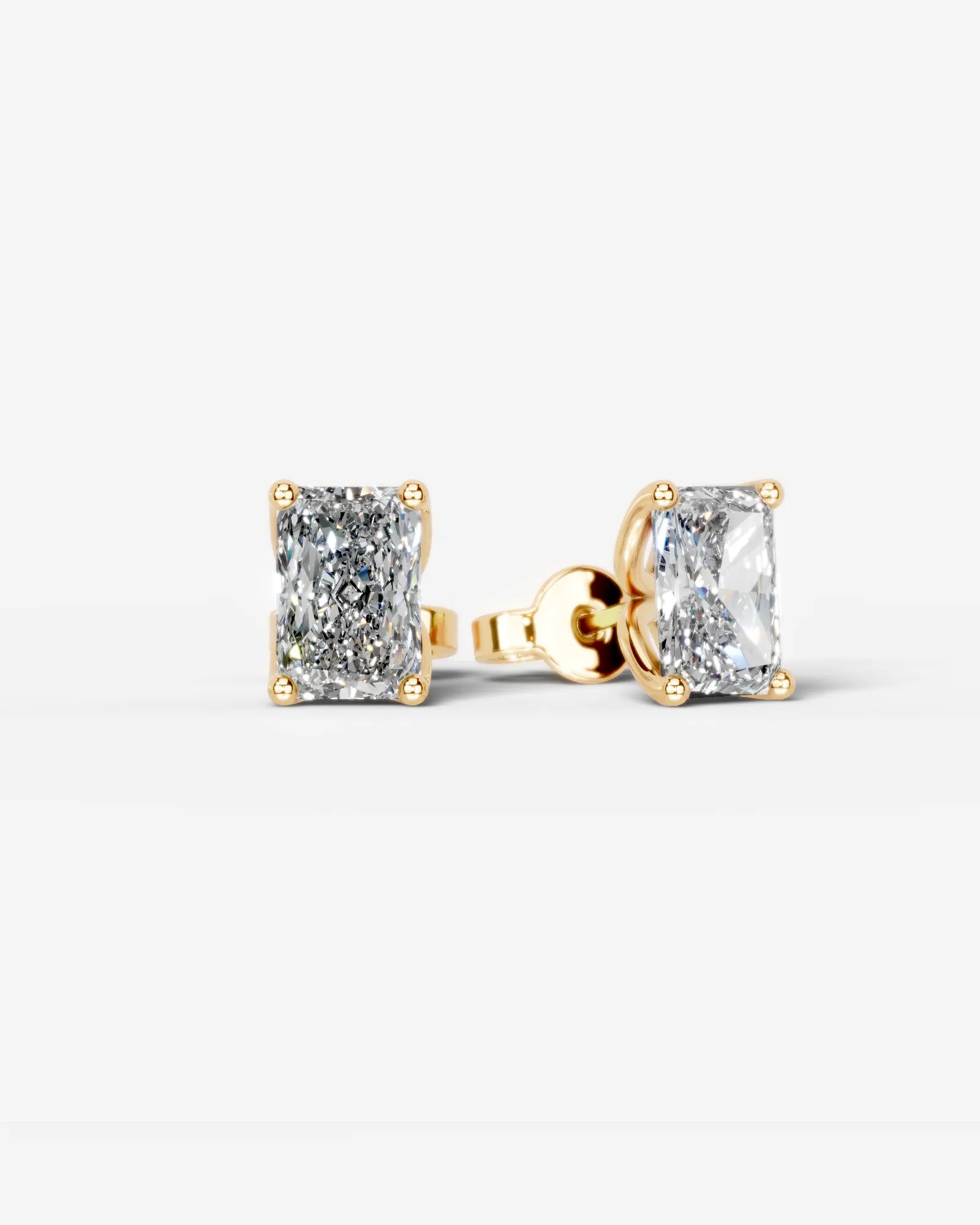 Andrea Lab Grown Radiant Diamond Wedding Ring - Yellow Gold - 18K - 3ct