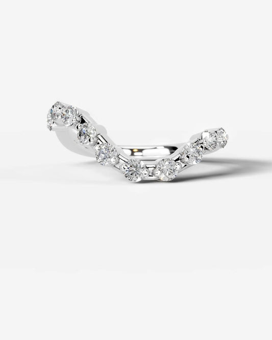 Angie  Round Lab Grown RDPLT Diamond Wedding Ring - Platinum