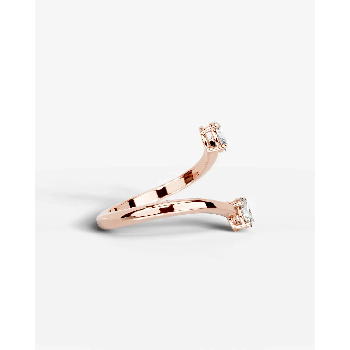 Anita  Oval Lab Grown Oval Diamond Wedding Ring - Rose Gold - 18K - 2ct