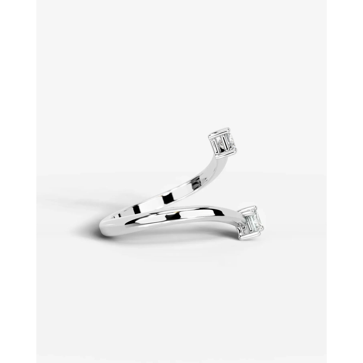 Anita  Princess Lab Grown Princess Diamond Wedding Ring - White Gold - 18K - 2ct