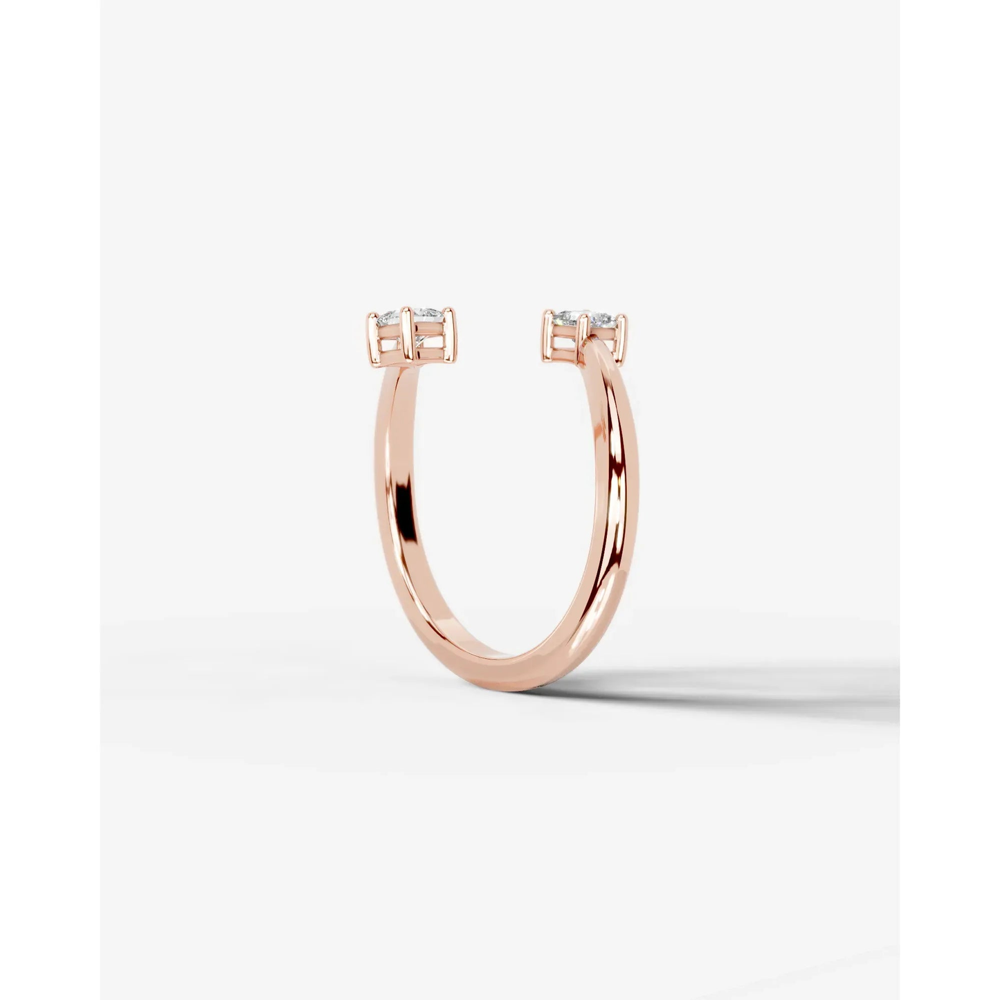 Anita  Princess Lab Grown Princess Diamond Wedding Ring - Rose Gold - 18K - 3ct
