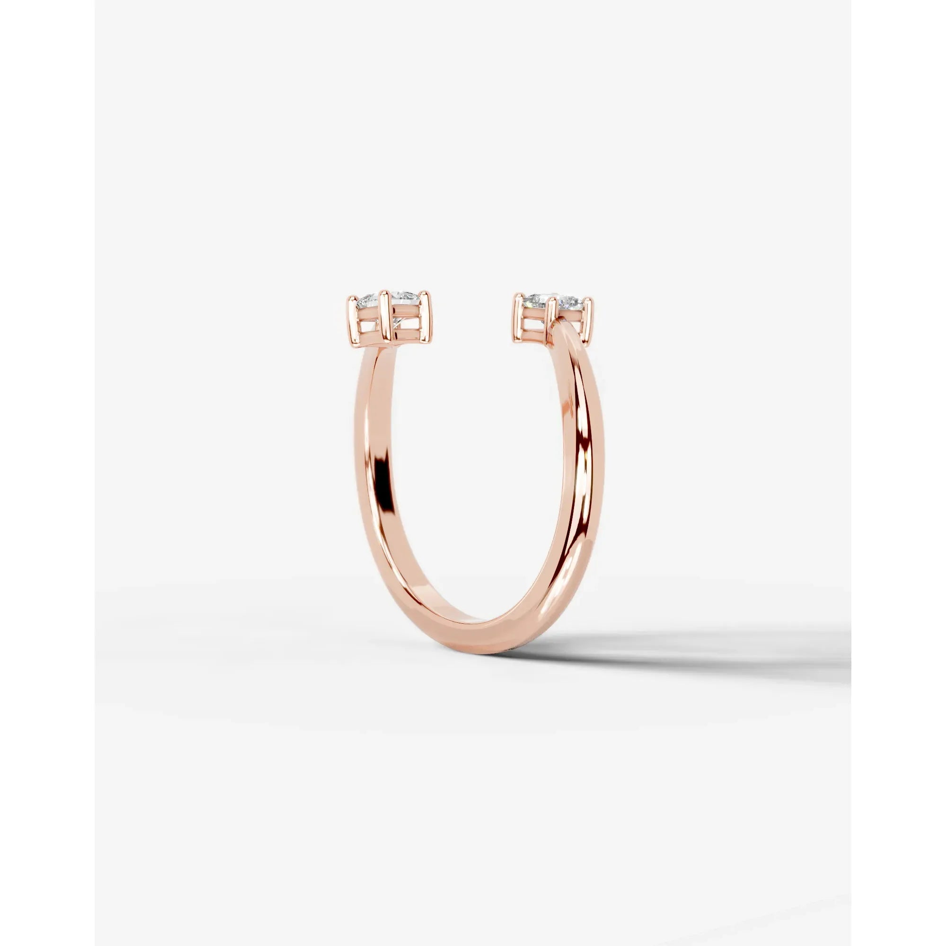 Anita  Princess Lab Grown Princess Diamond Wedding Ring - Rose Gold - 18K - 3ct