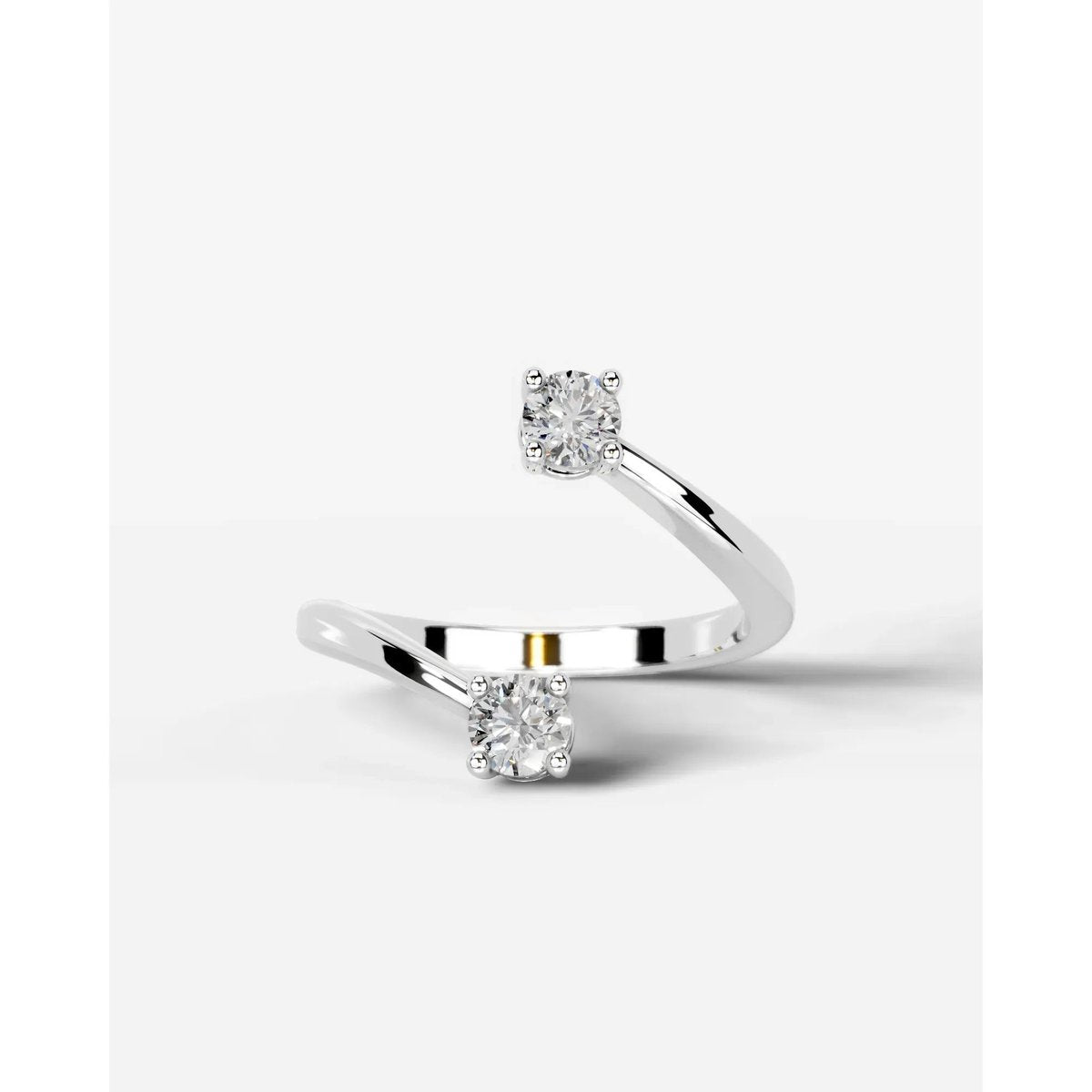 Anita  Round Lab Grown Round Diamond Wedding Ring - Platinum