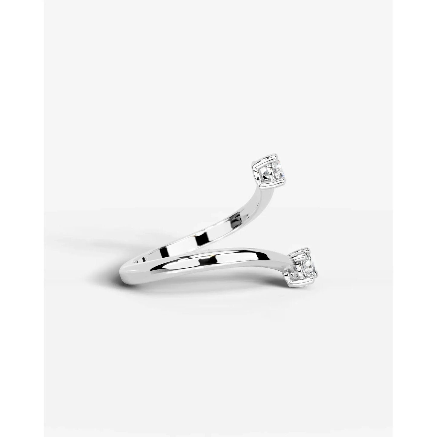 Anita  Round Lab Grown Round Diamond Wedding Ring - White Gold - 18K - 2ct