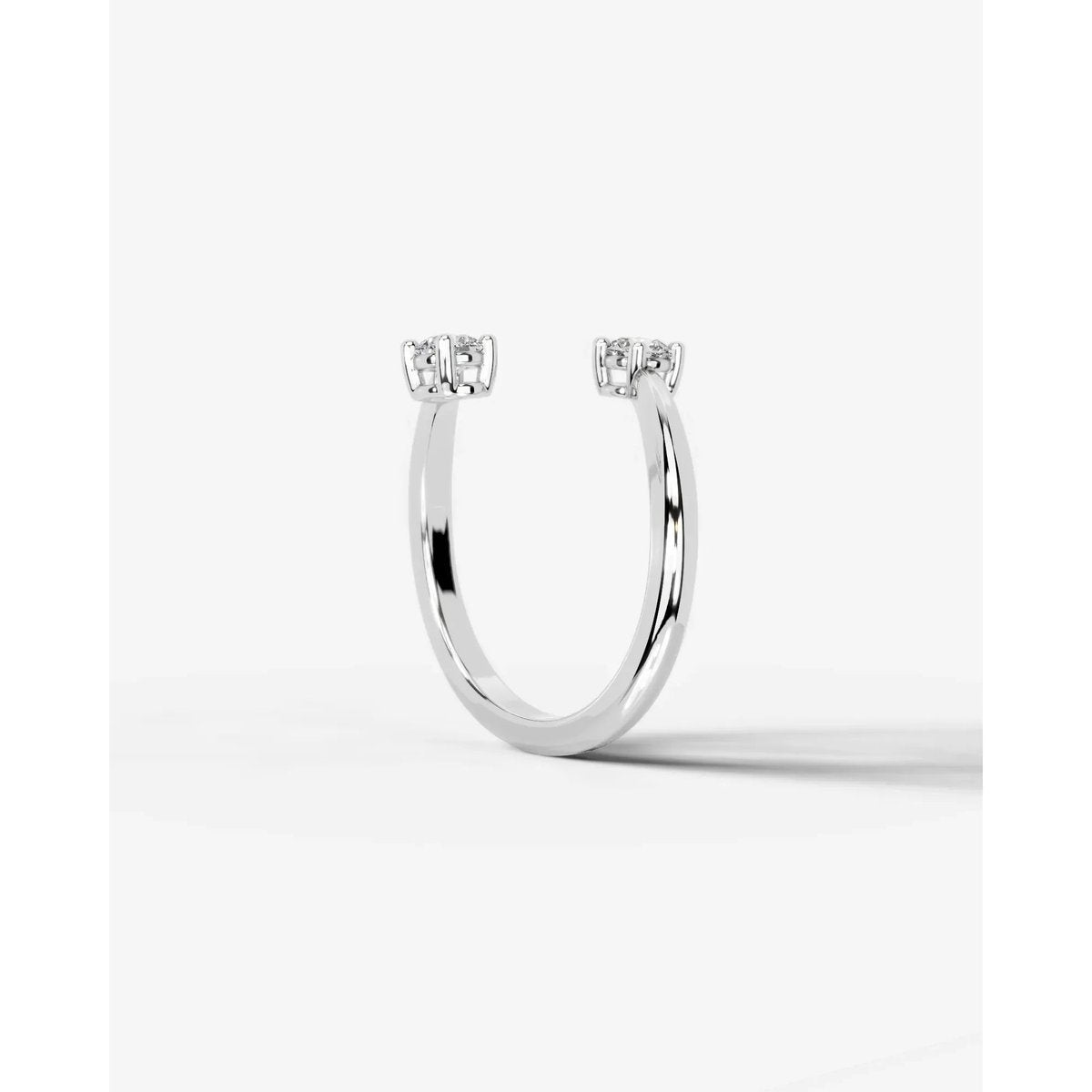 Anita  Round Lab Grown Round Diamond Wedding Ring - Platinum