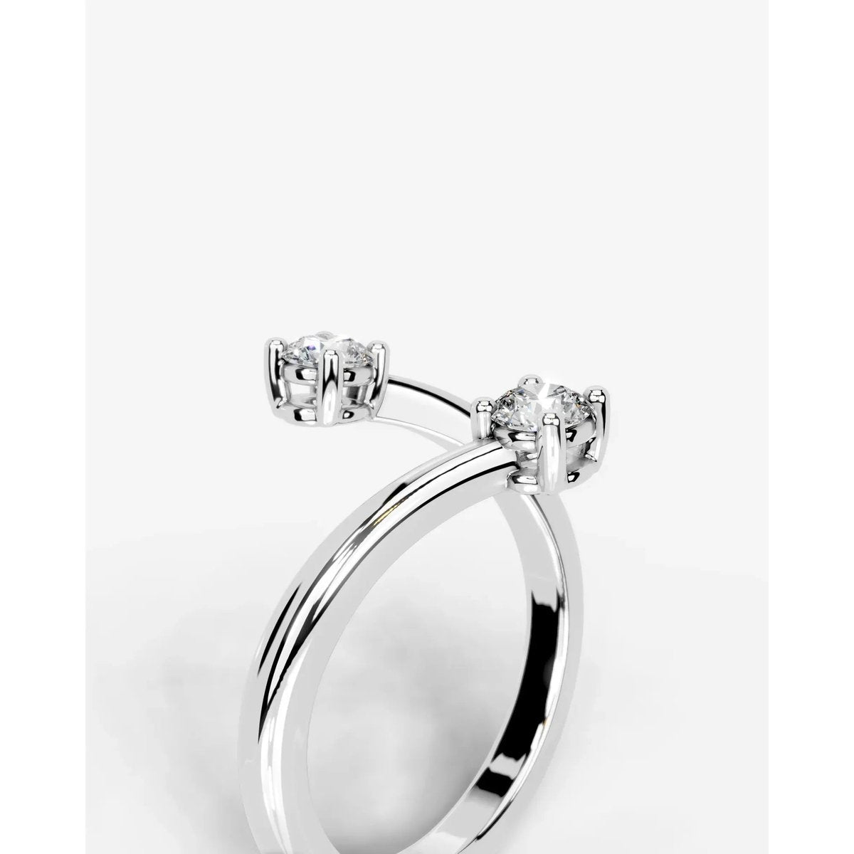 Anita  Round Lab Grown Round Diamond Wedding Ring - Platinum