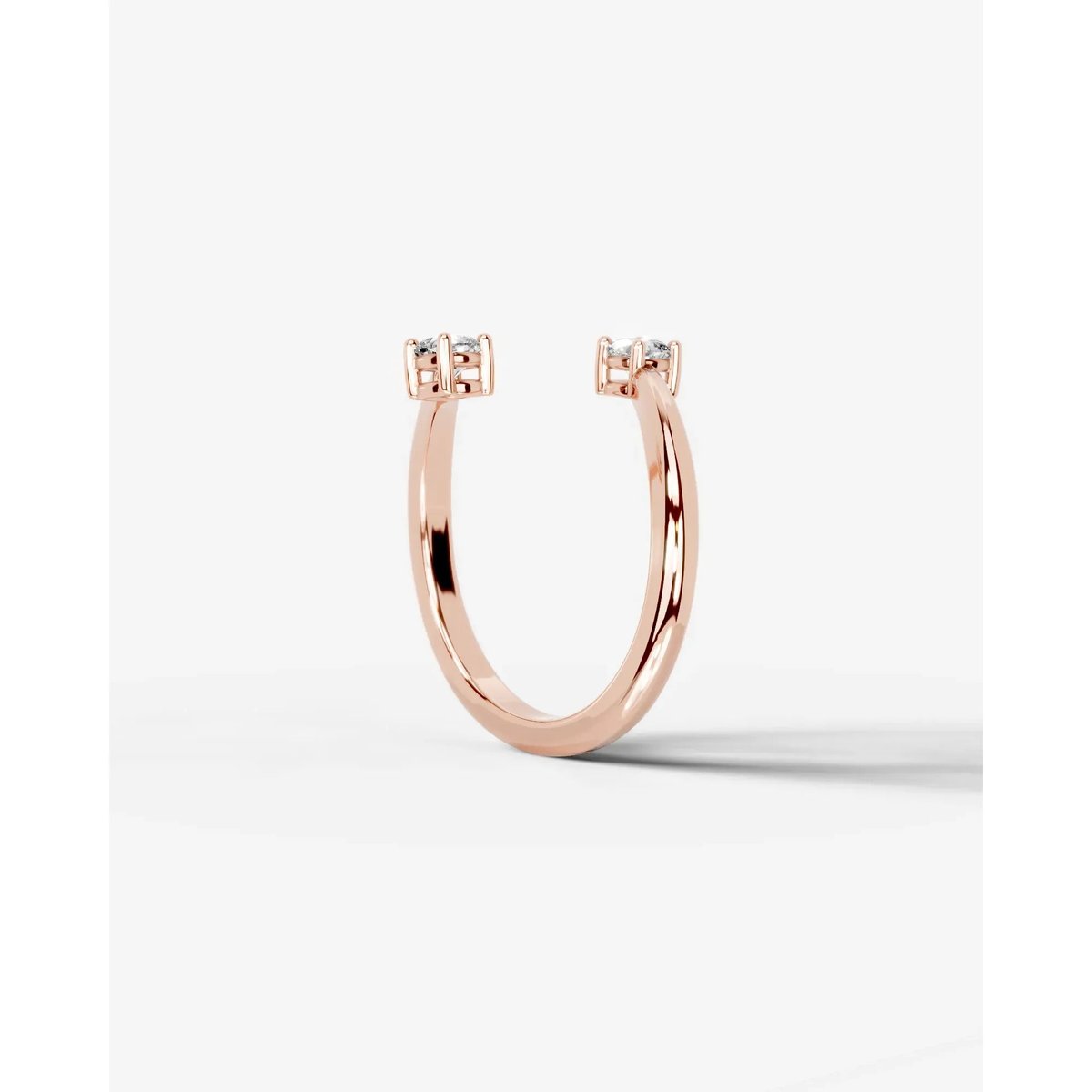Anita  Square Cushion Lab Grown Square Cushion Diamond Wedding Ring - Rose Gold