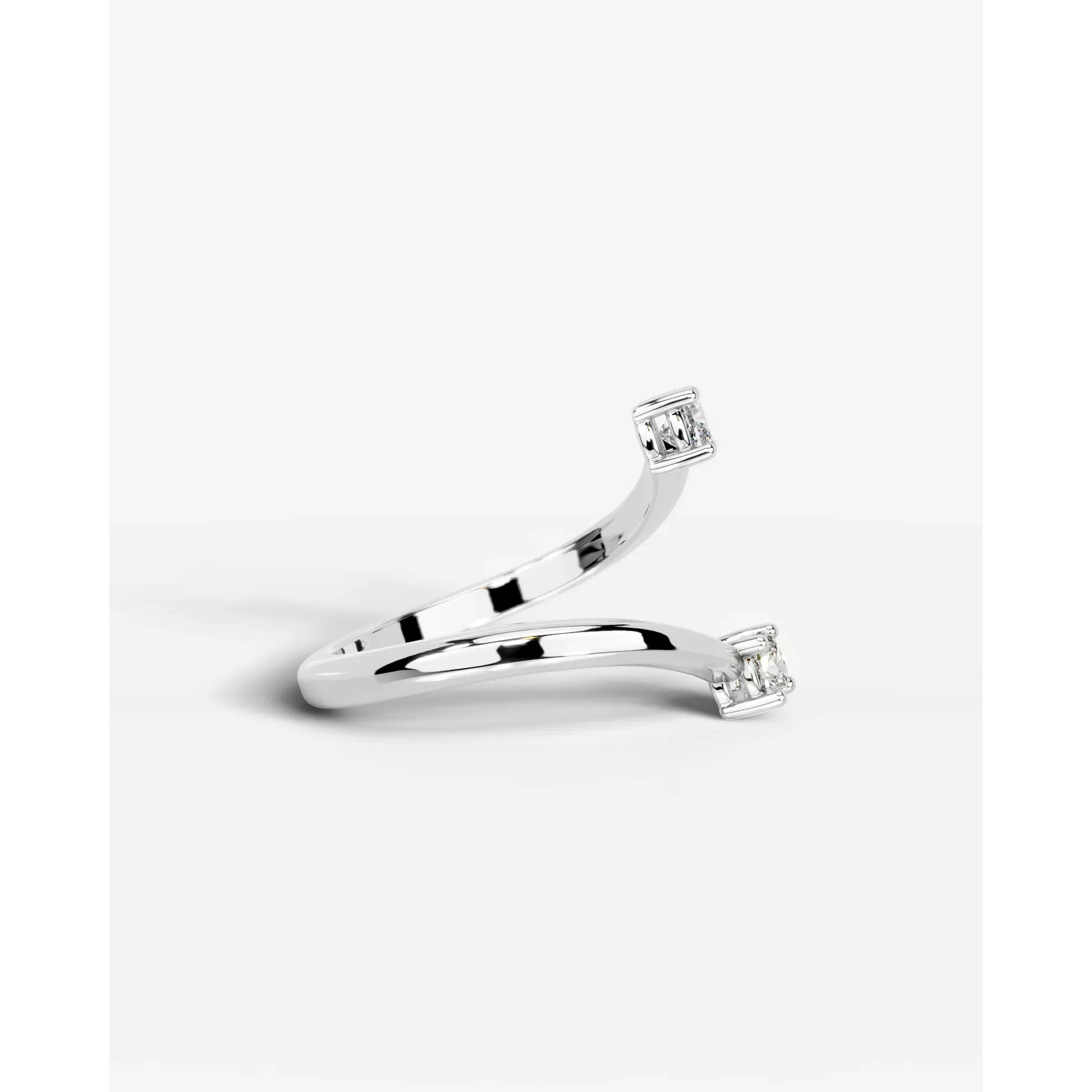 Anita  Square Cushion Lab Grown Square Cushion Diamond Wedding Ring - White Gold - 18K - 2ct