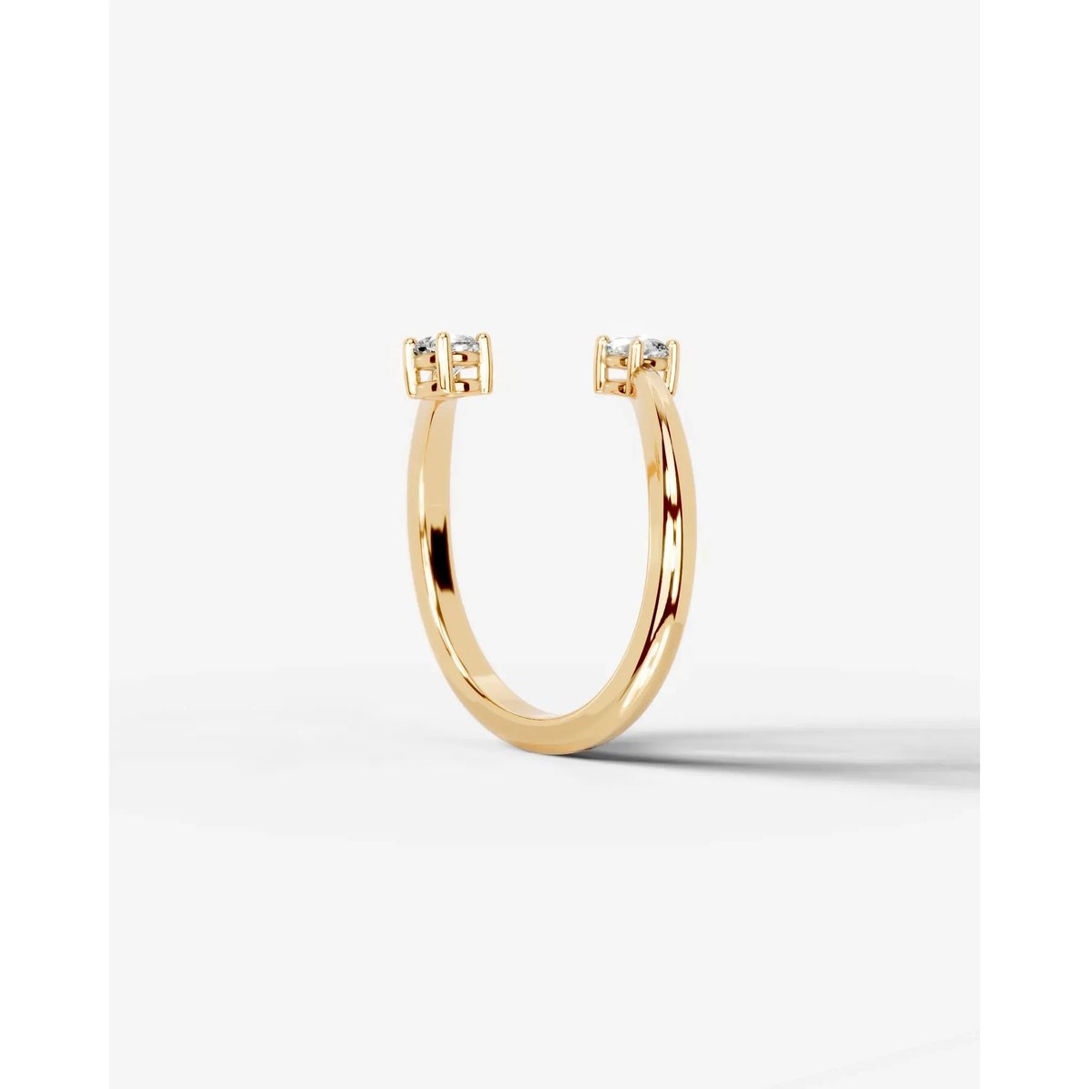 Anita  Square Cushion Lab Grown Square Cushion Diamond Wedding Ring - Yellow Gold