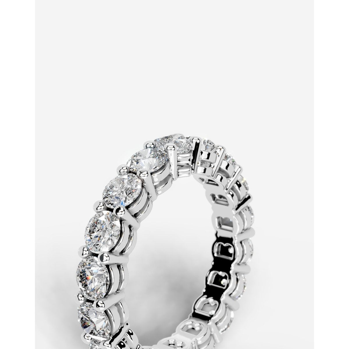 Anne Lab Grown Round Diamond Wedding Ring - Platinum