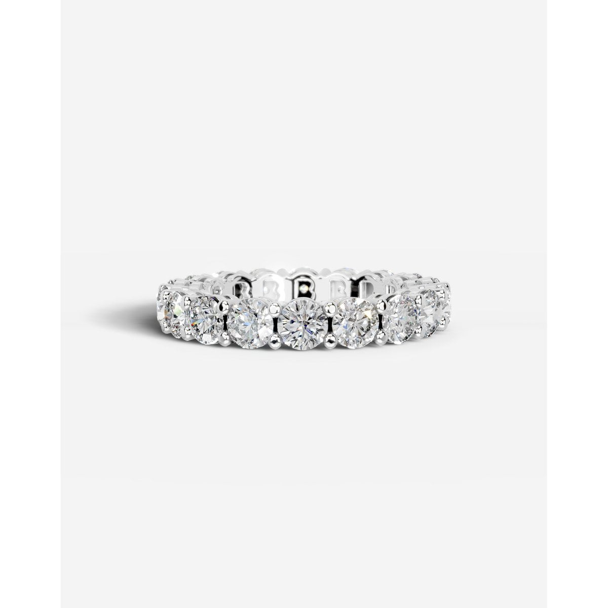 Anne Lab Grown Round Diamond Wedding Ring - Platinum