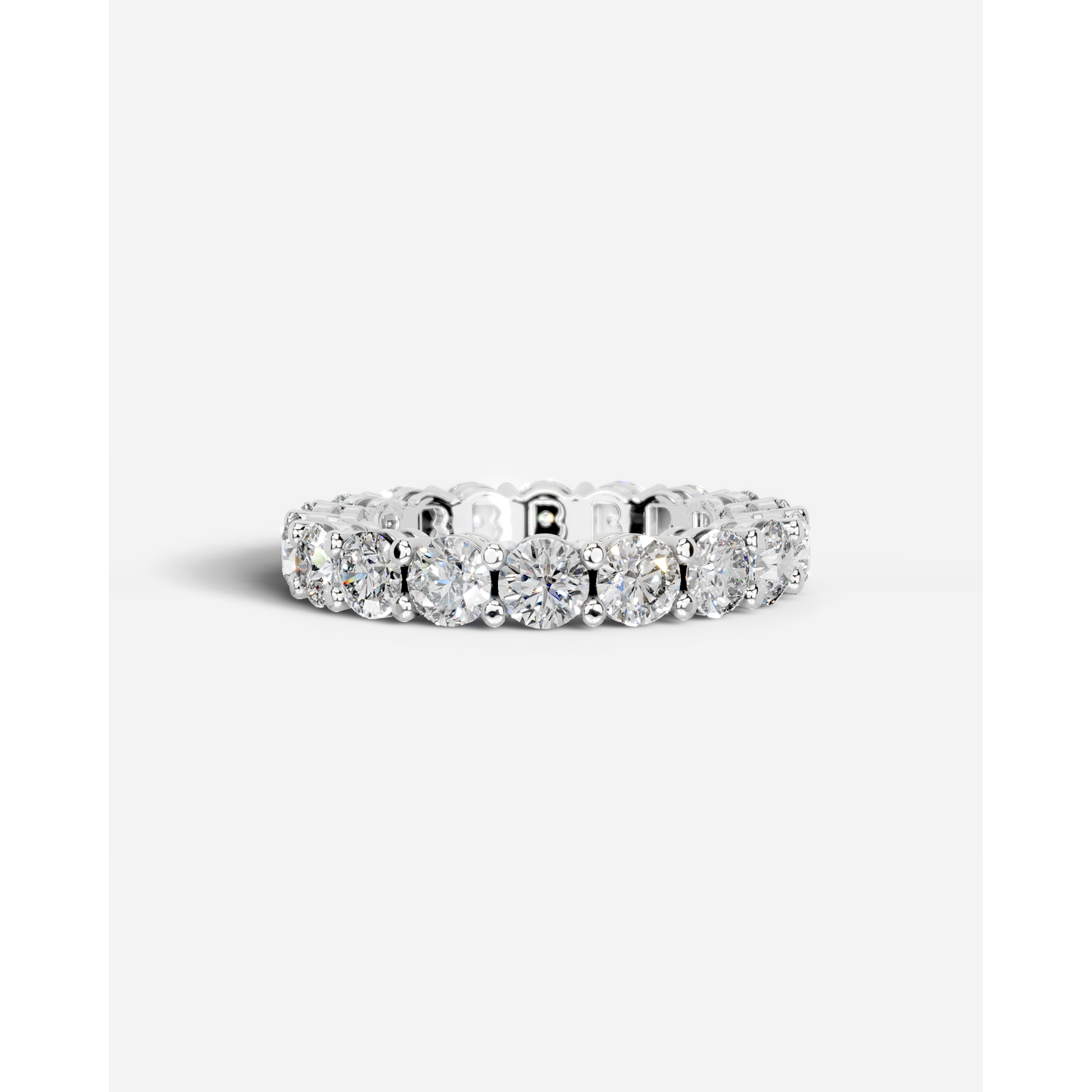 Anne Lab Grown Round Diamond Wedding Ring - White Gold - 18K - 2ct