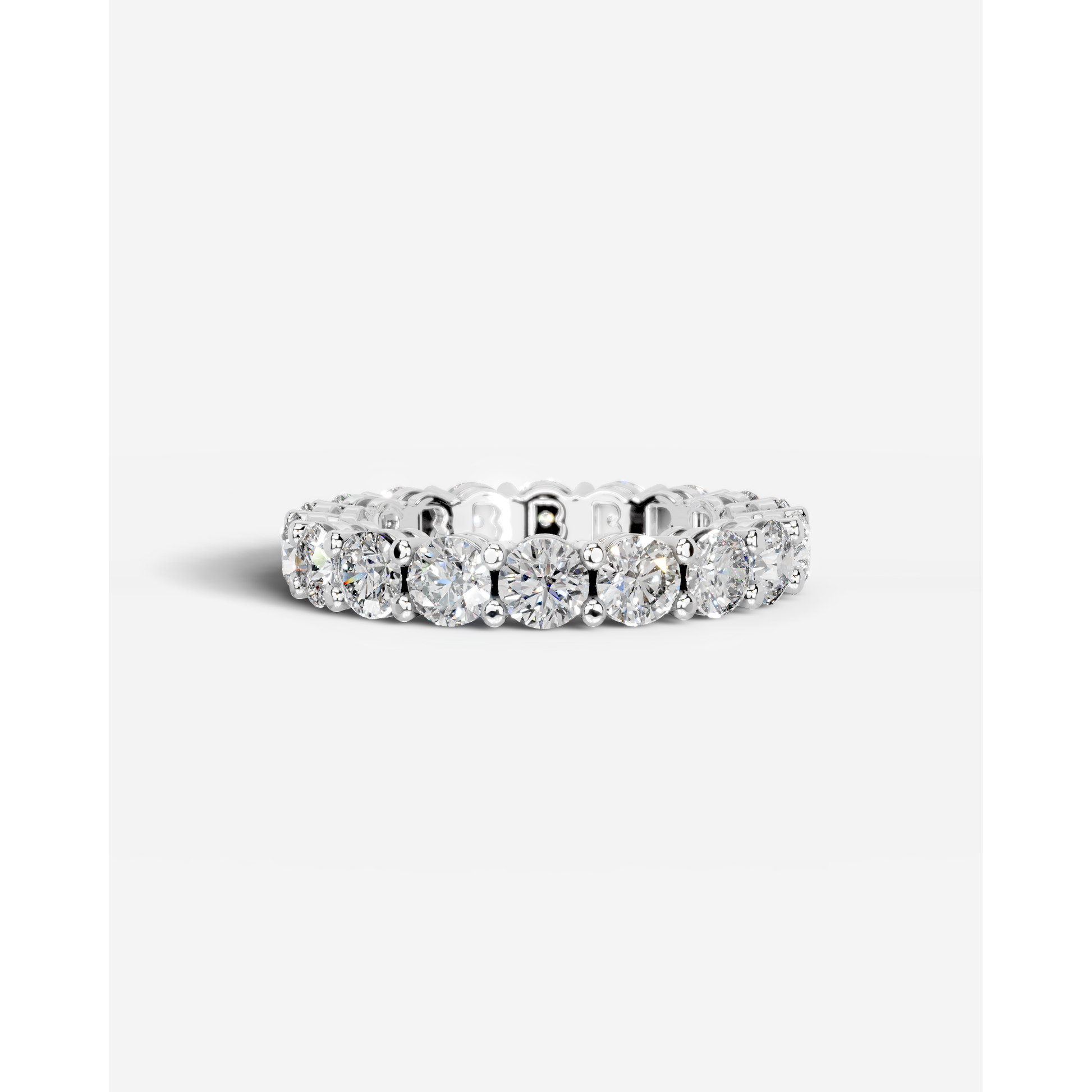 Anne Lab Grown Round Diamond Wedding Ring - White Gold - 18K - 2ct