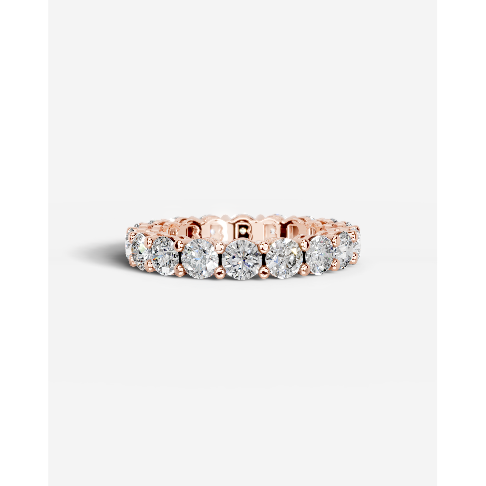 Anne Lab Grown Round Diamond Wedding Ring - Rose Gold - 18K - 2ct