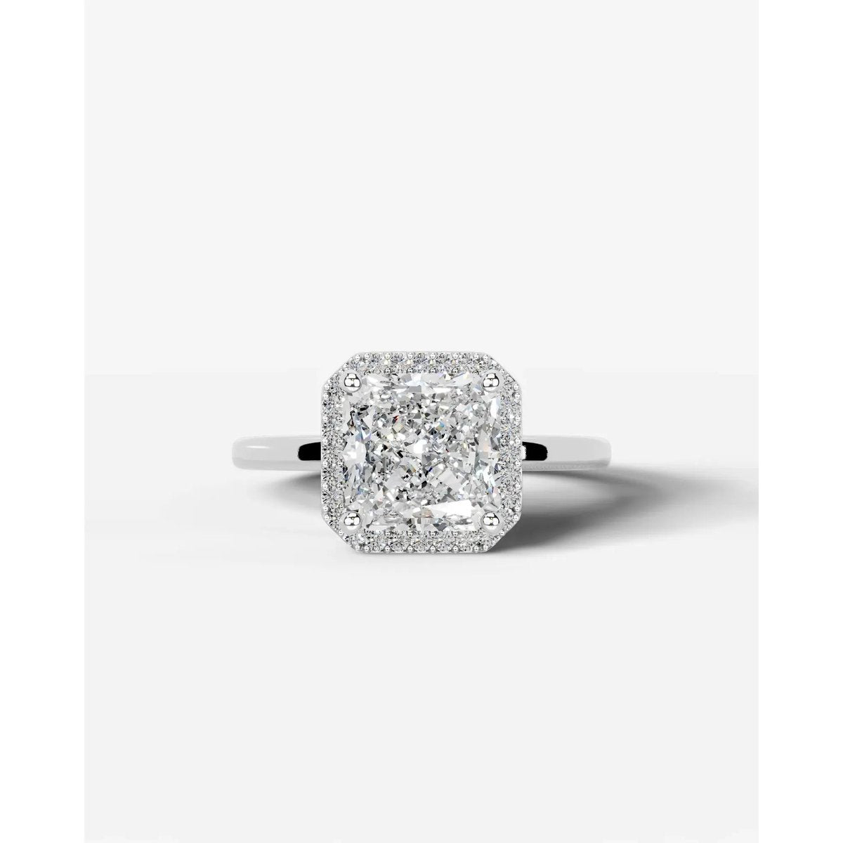 Anne Lab Grown Round Diamond Wedding Ring - Rose Gold