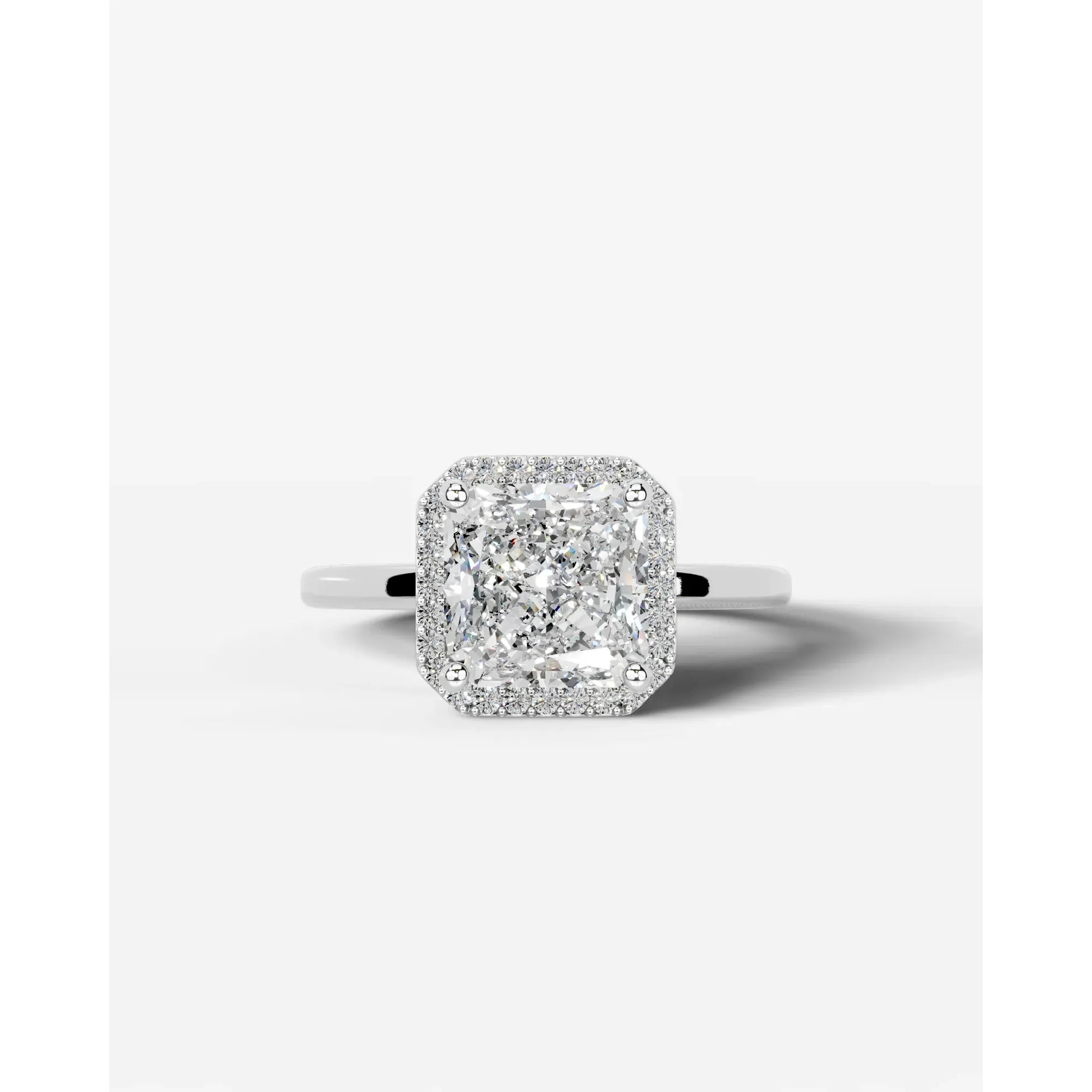 Anne Lab Grown Round Diamond Wedding Ring - Rose Gold - 18K - 3ct