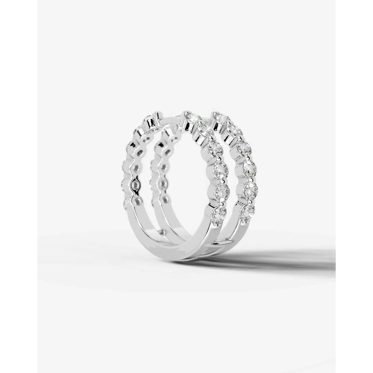 Ashley Lab Grown Round Diamond Wedding Ring - Platinum