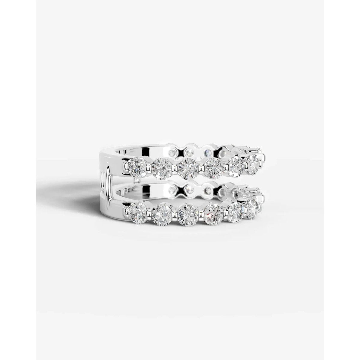 Ashley Lab Grown Round Diamond Wedding Ring - Platinum