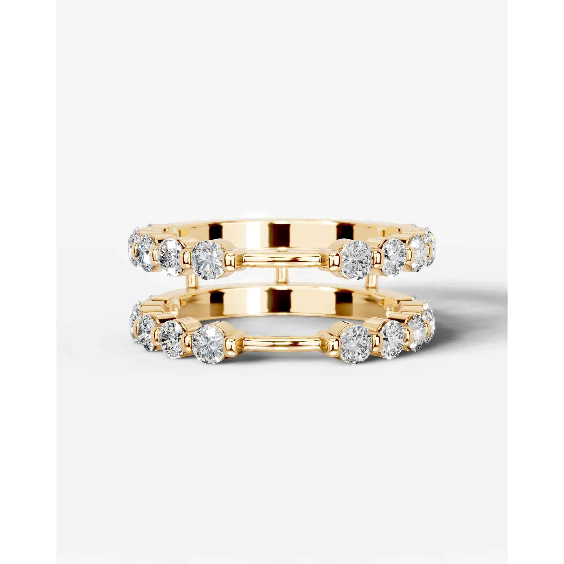Ashley Lab Grown Round Diamond Wedding Ring - Yellow Gold - 18K - 6ct