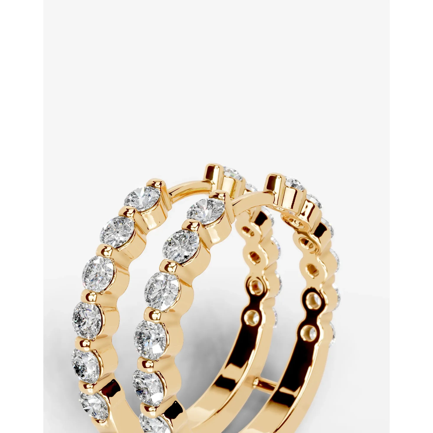 Ashley Lab Grown Round Diamond Wedding Ring - Yellow Gold - 18K - 2ct