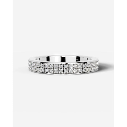 Audry Lab Grown Round Diamond Wedding Ring - Platinum