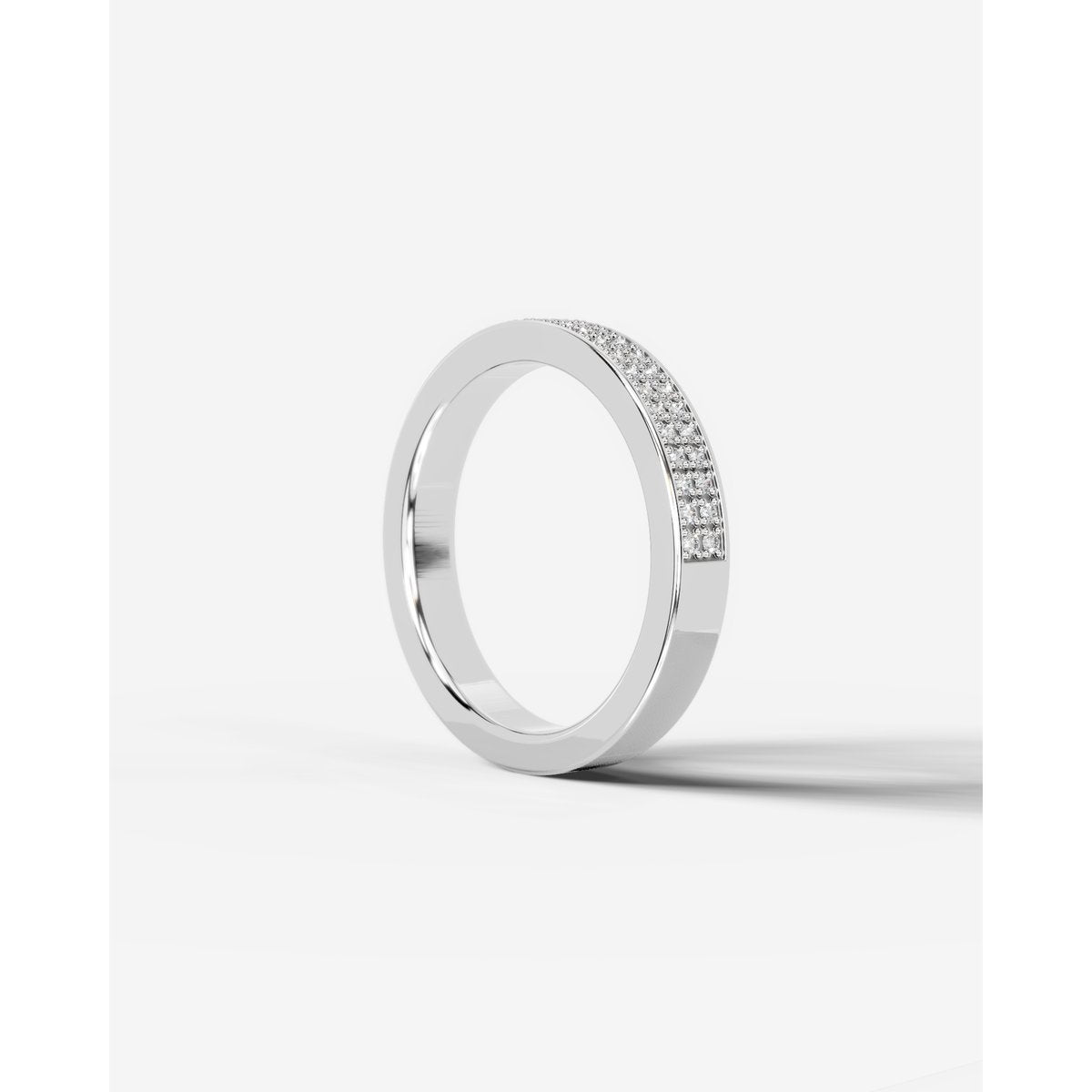 Audry Lab Grown Round Diamond Wedding Ring - Platinum
