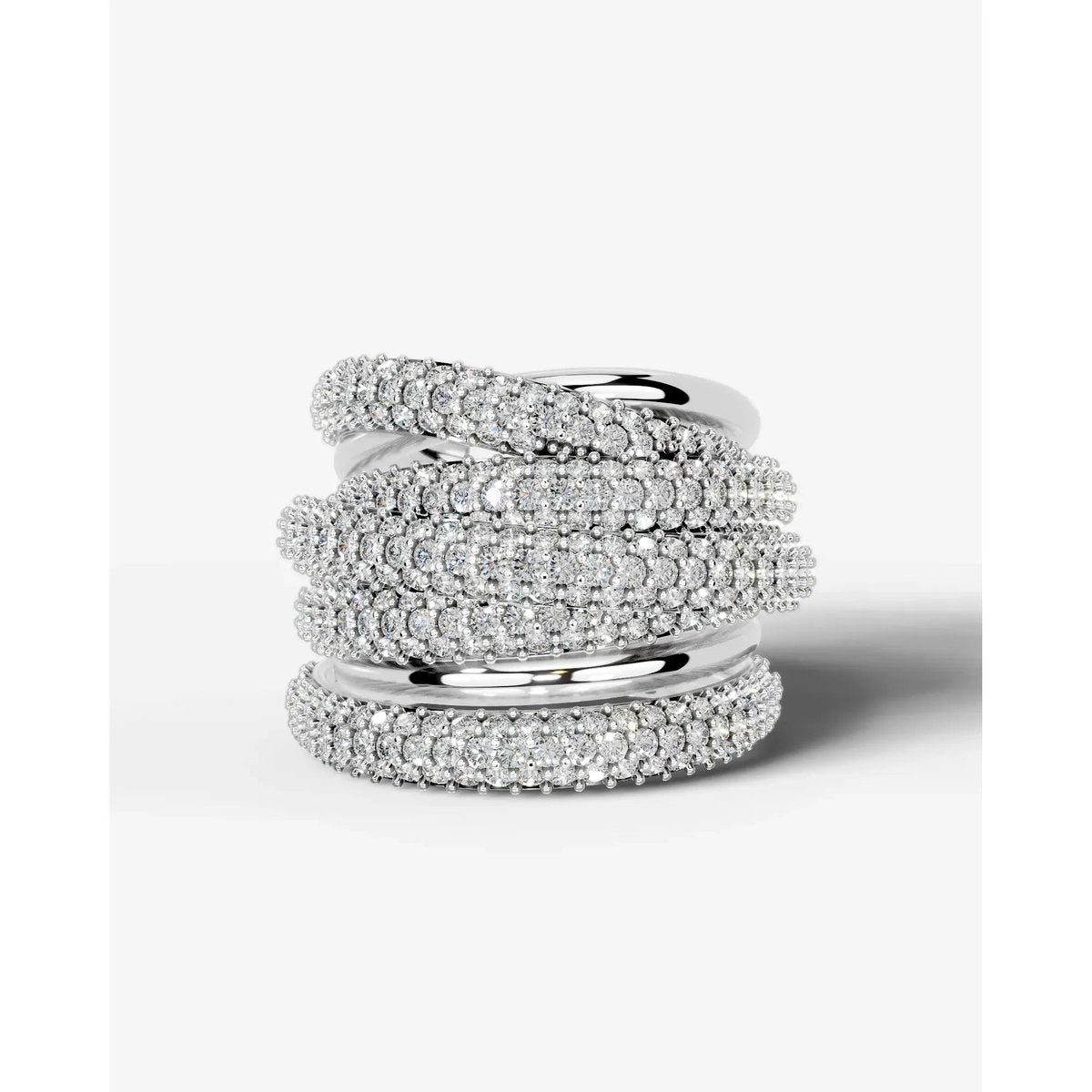 Aurora Lab Grown Round Diamond Wedding Ring - Platinum