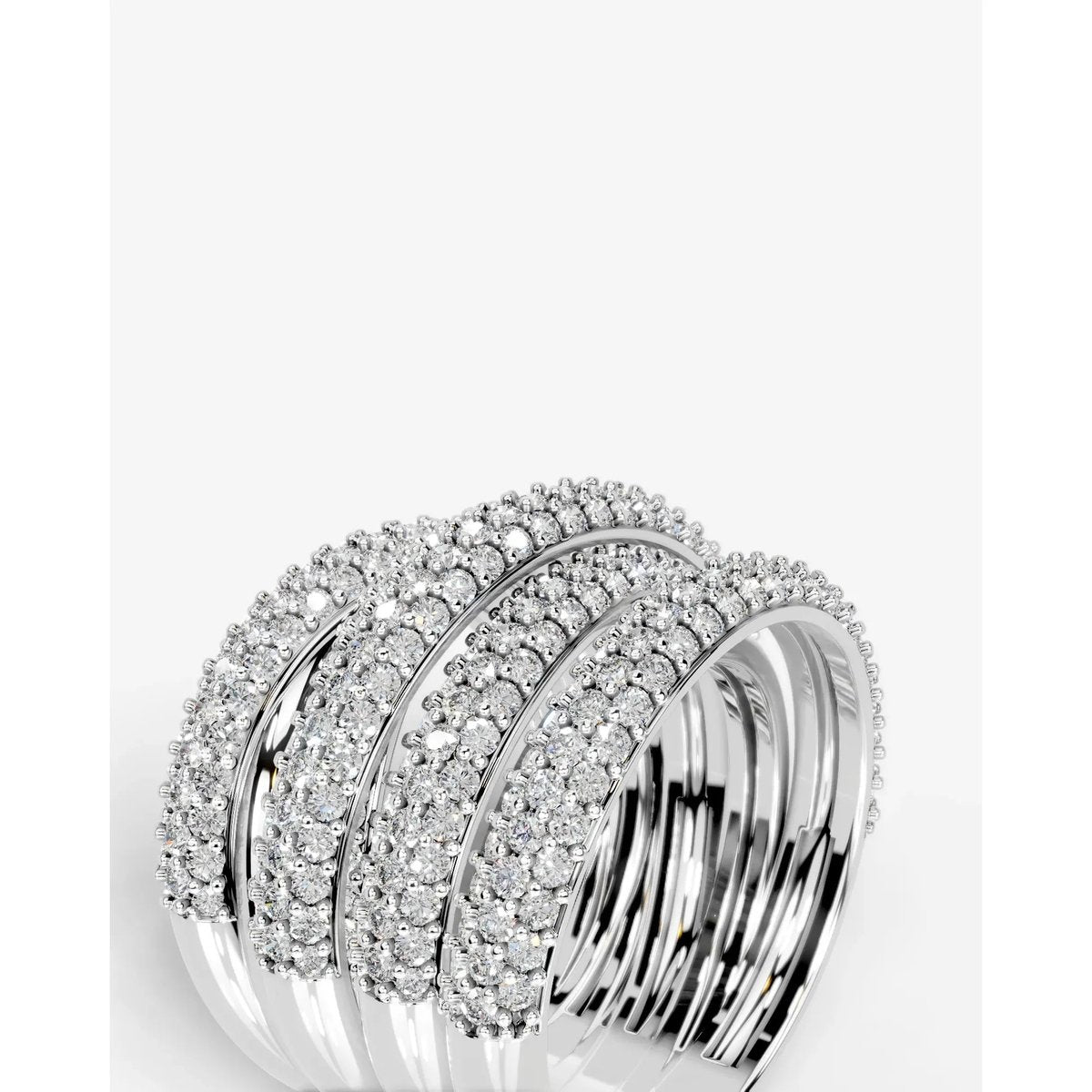 Aurora Lab Grown Round Diamond Wedding Ring - Platinum
