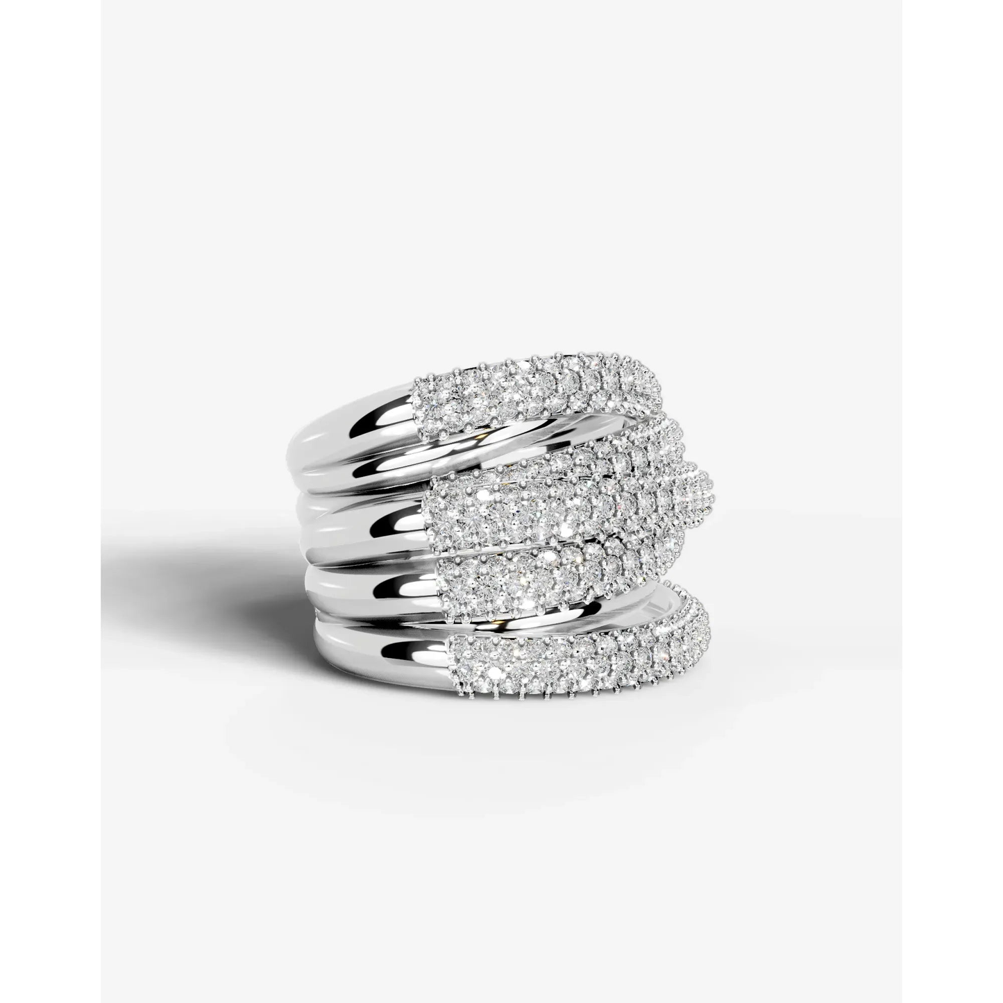 Aurora Lab Grown Diamond Wedding Ring - White Gold - 18K - 2ct