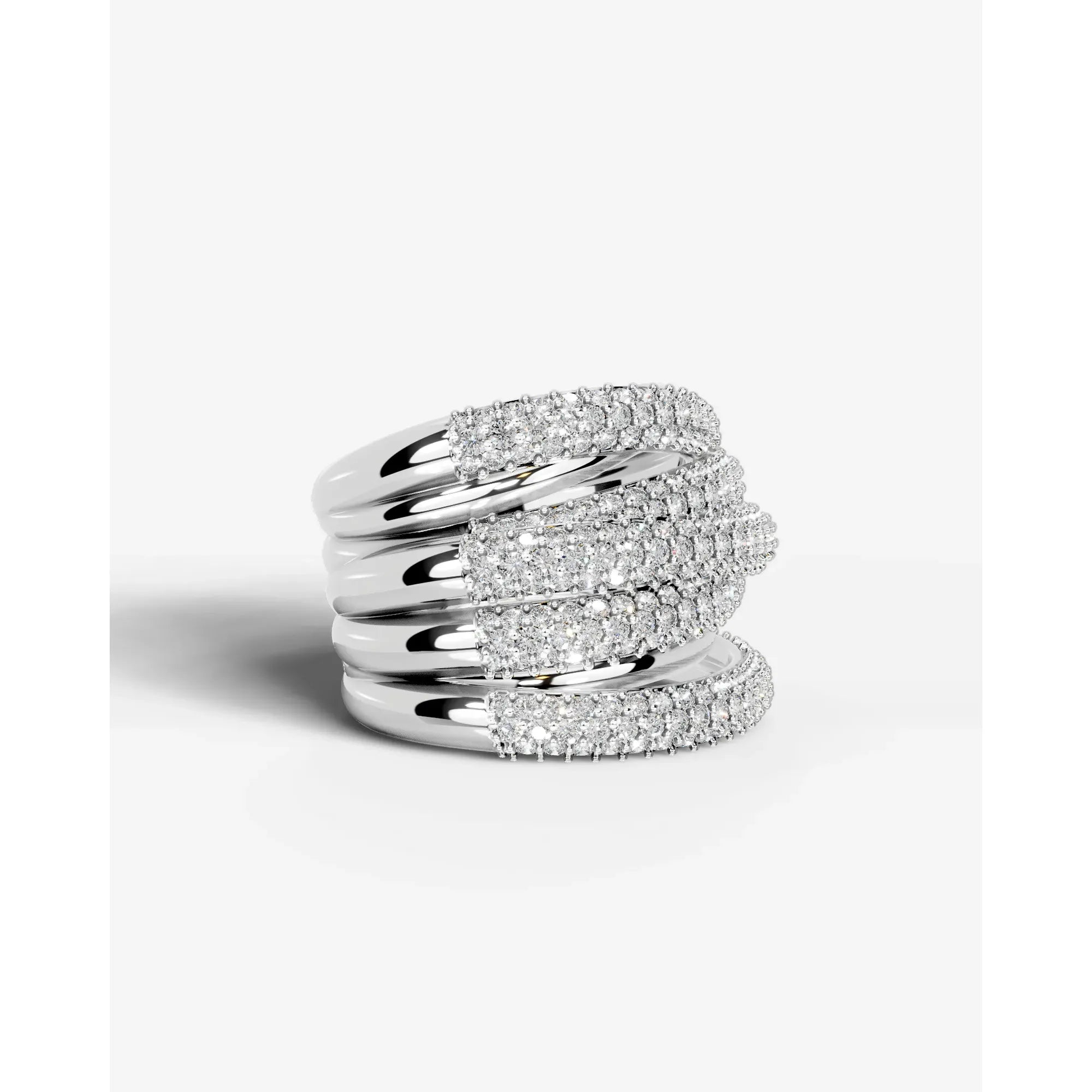 Aurora Lab Grown Diamond Wedding Ring - White Gold - 18K - 2ct