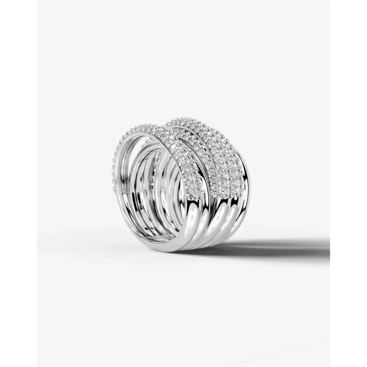 Aurora Lab Grown Round Diamond Wedding Ring - Platinum