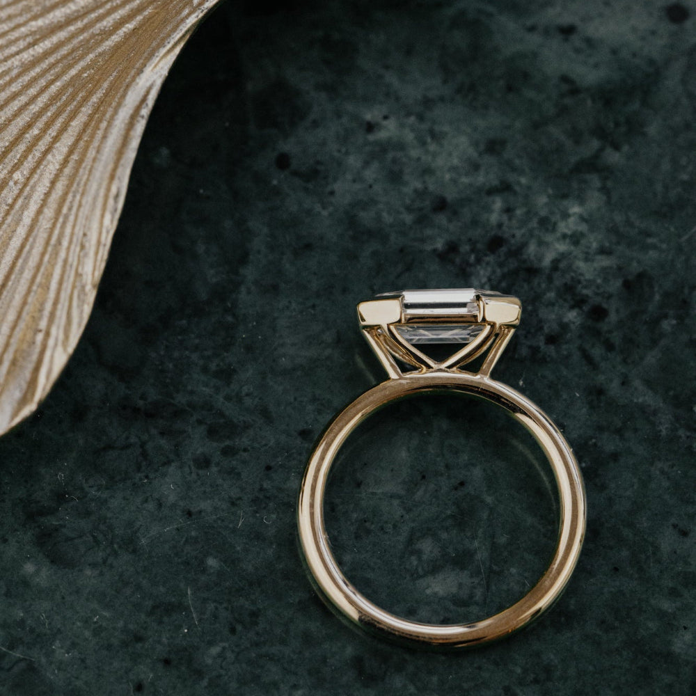 The Austen Octagon Step Cut Lab Grown Diamond Ring