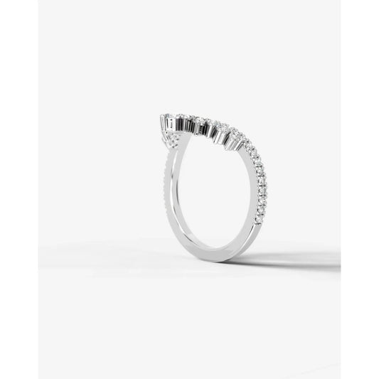 Beatriz Lab Grown Round Diamond Wedding Ring - Platinum
