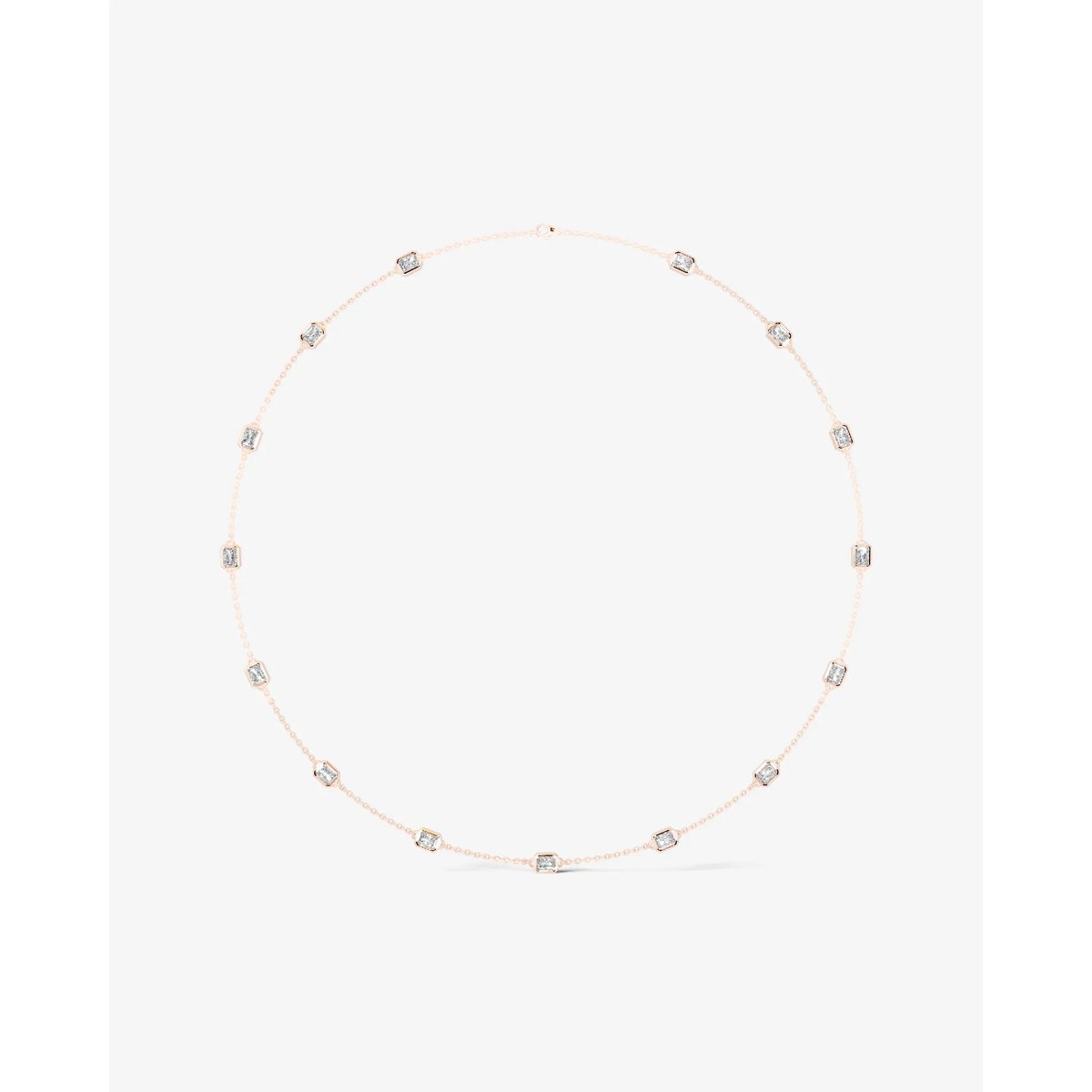 Beatriz Lab Grown Round Diamond Wedding Ring - Rose Gold