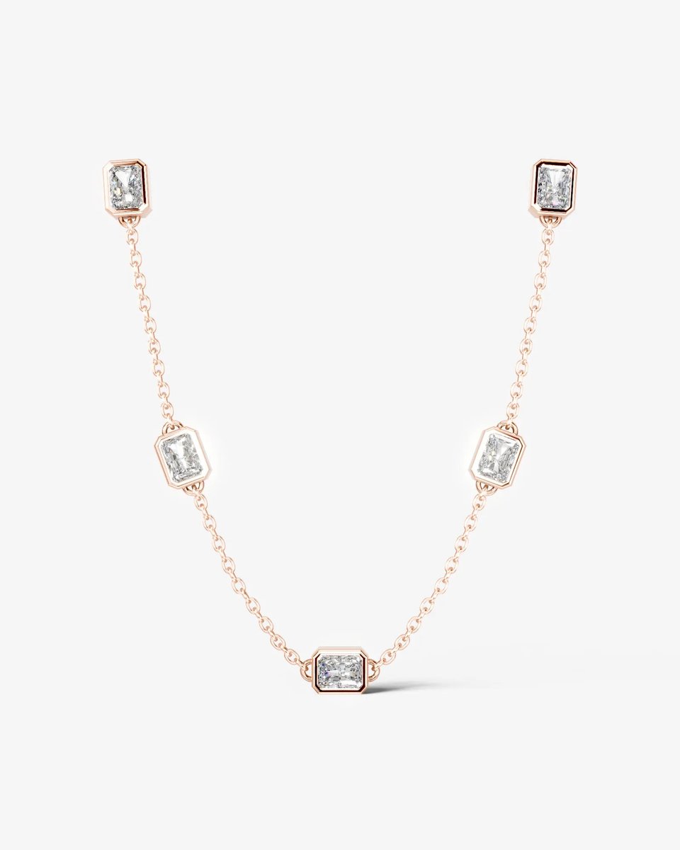 Beatriz Lab Grown Round Diamond Wedding Ring - Rose Gold