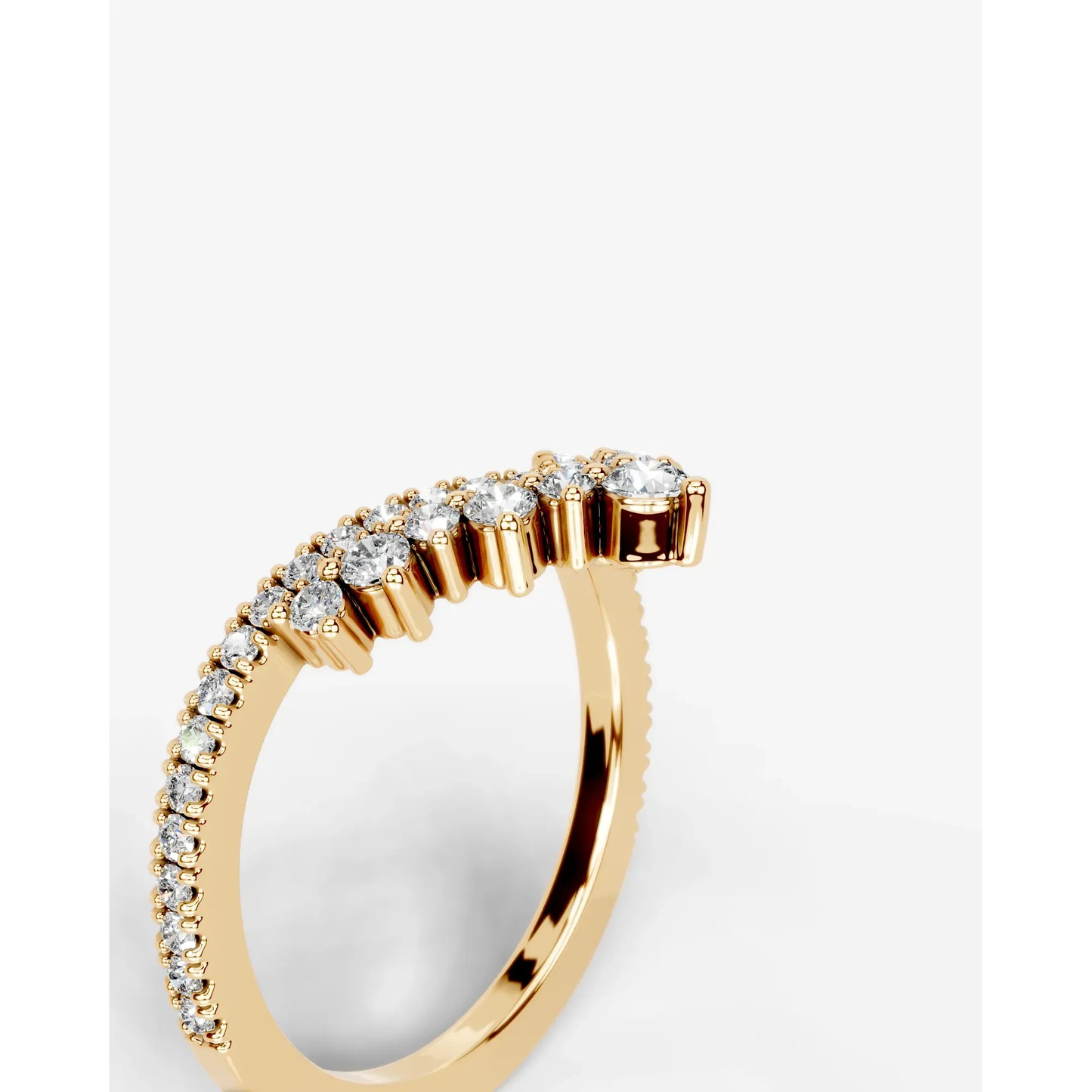 Beatriz Lab Grown Round Diamond Wedding Ring - Yellow Gold - 18K - 6ct
