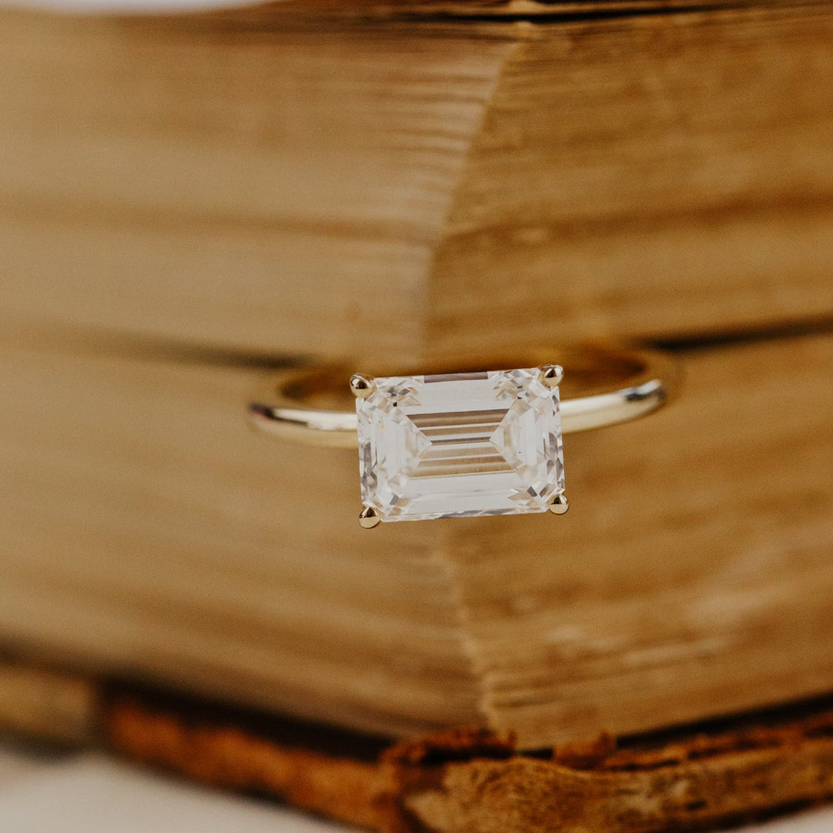 The Bennett Emerald Cut Lab Grown Diamond Ring