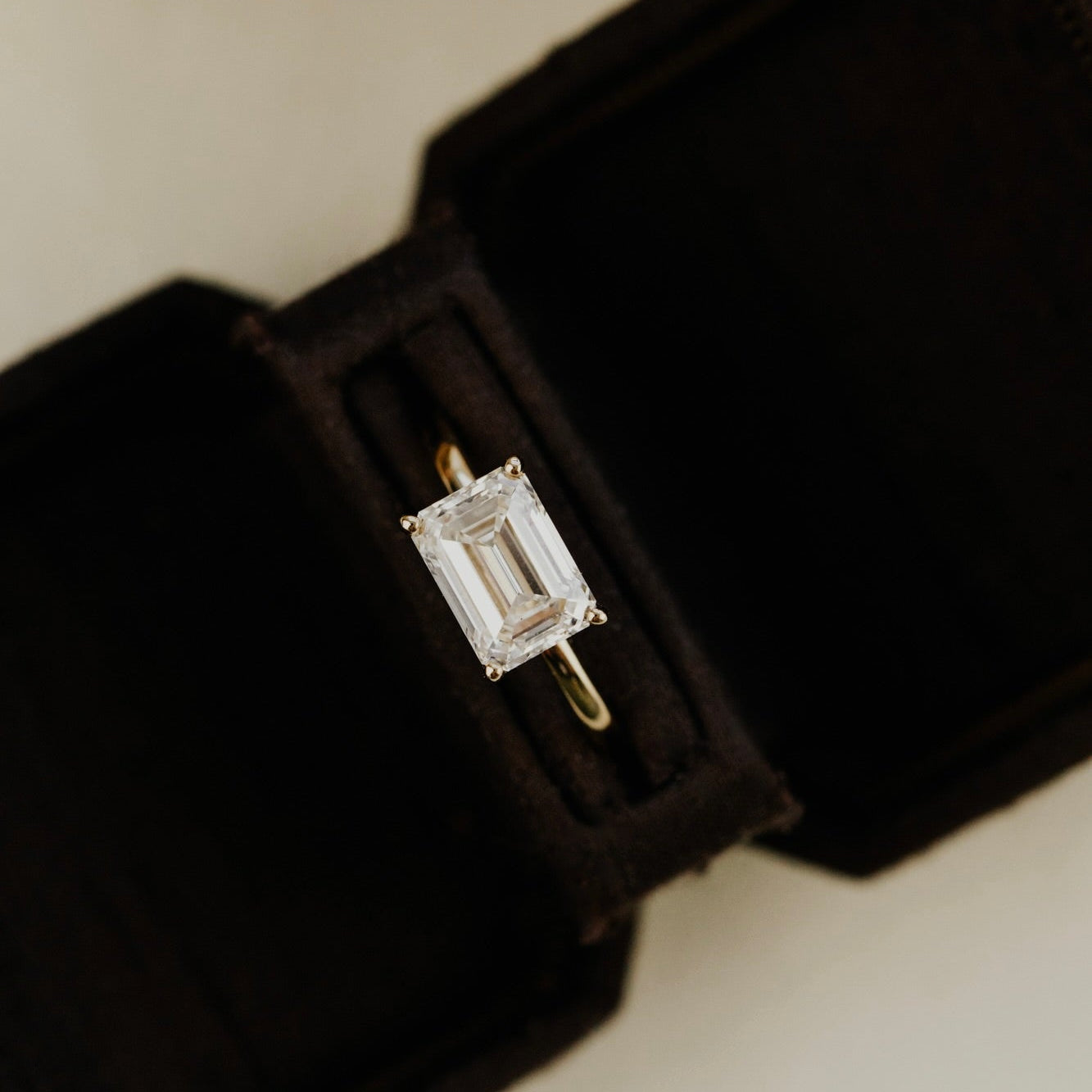 The Bennett Emerald Cut Solitaire Ring