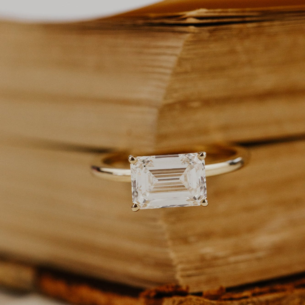 The Bennett Emerald Cut Solitaire Ring