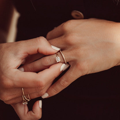 The Bennett Emerald Cut Solitaire Ring