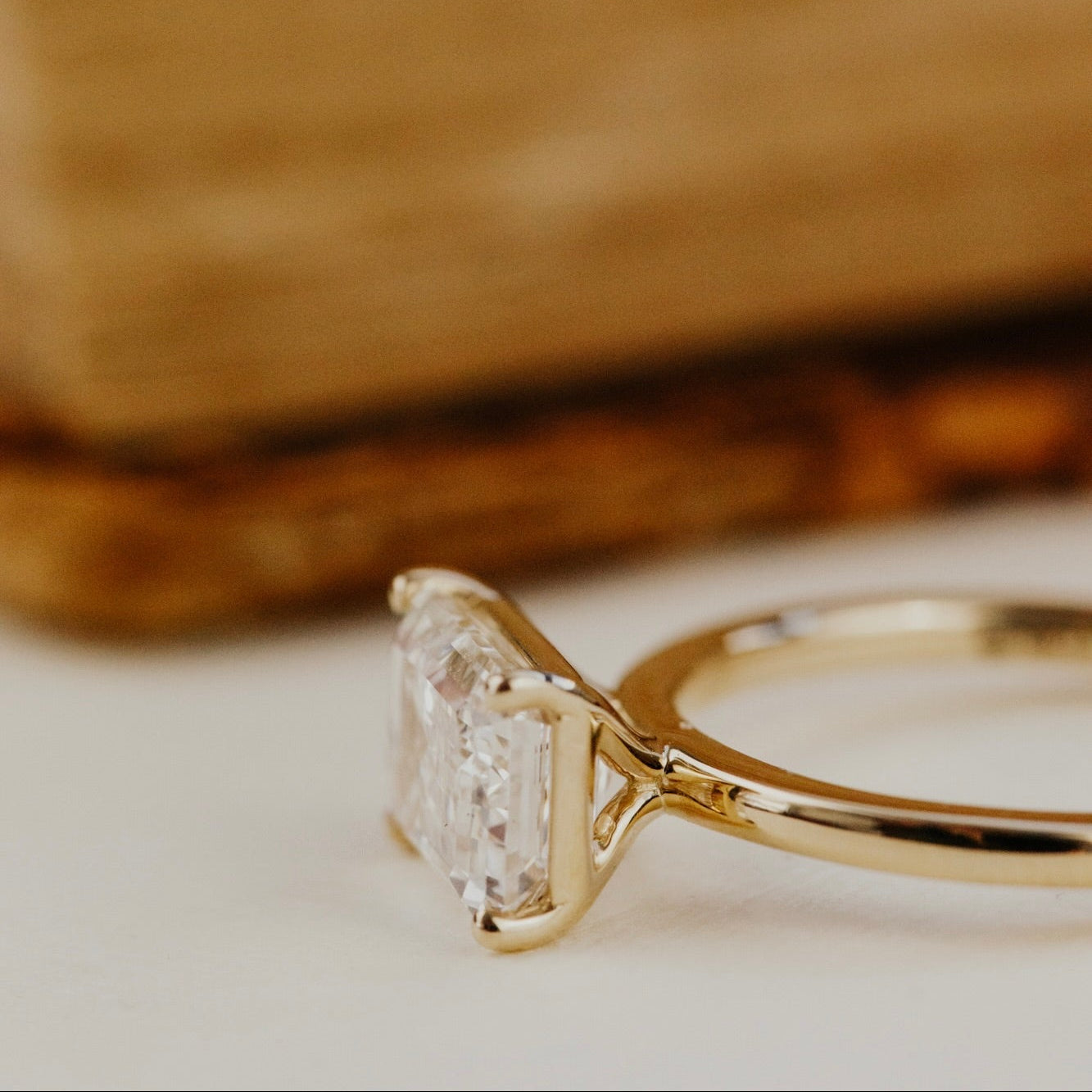 The Bennett Emerald Cut Solitaire Ring
