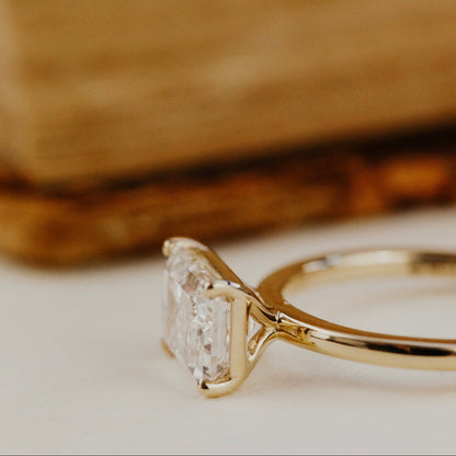 The Bennett Emerald Cut Solitaire Ring