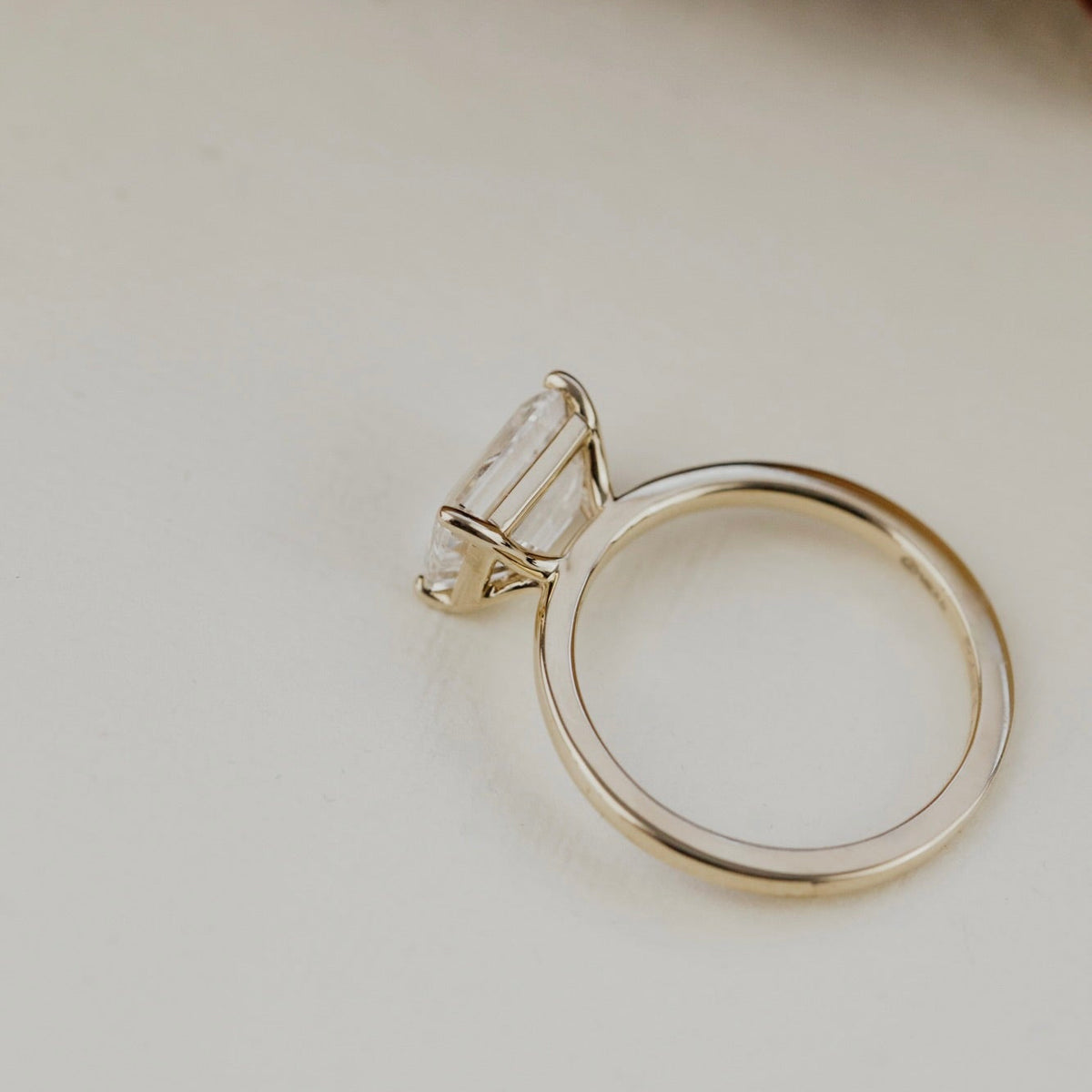 The Bennett Emerald Cut Solitaire Ring