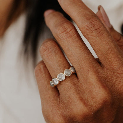 The Blaine Round Rustic Diamond Ring