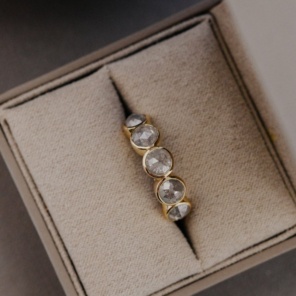 The Blaine Round Rustic Diamond Ring