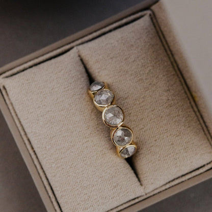 The Blaine Round Rustic Diamond Ring